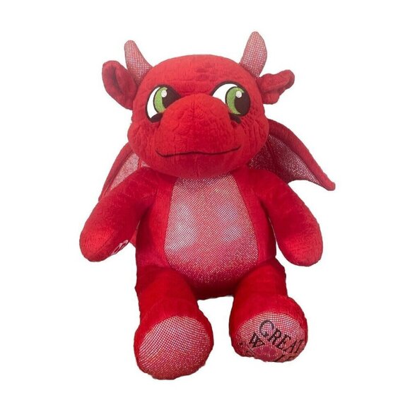 Build A Bear Magic Quest Ellie Red Dragon Plush 15 Inch Great Wolf Lodge! BAB - Picture 1 of 8